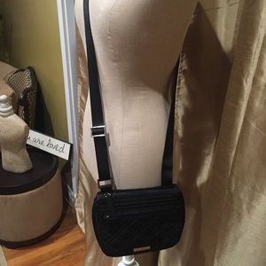 NWOT Vera Bradley Black Mini Hipster